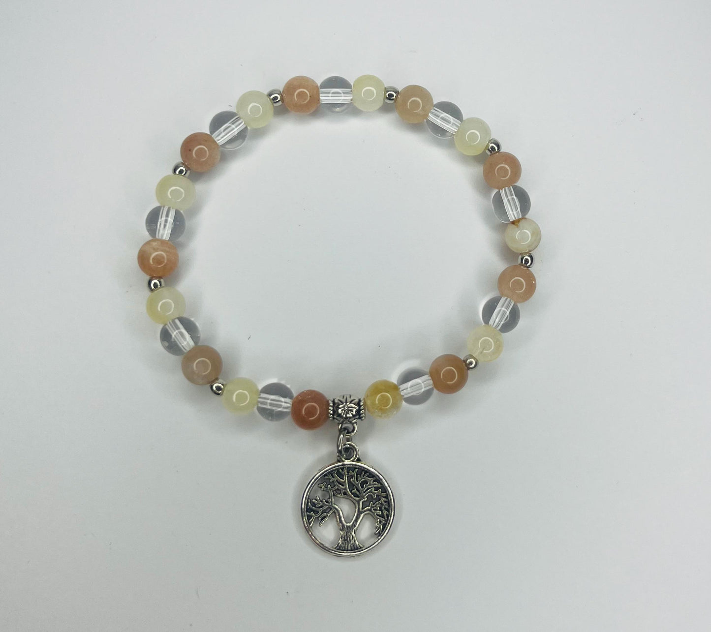 Angel of Positivity Crystal Bracelet - Citrine, Sunstone & Clear Quartz