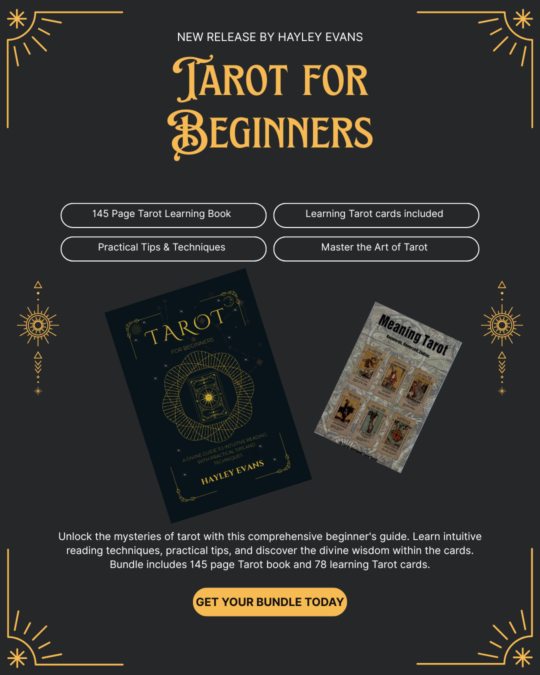 Tarot & Oracle Beginner Bundle - Book & Card Deck