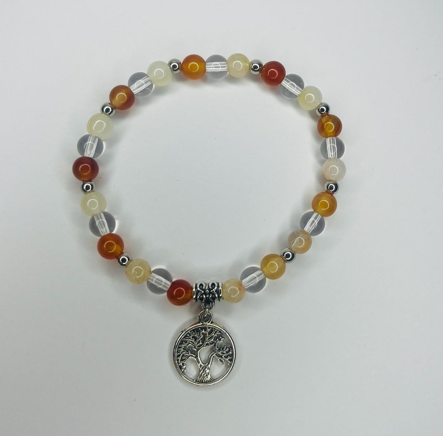 Angel of Ideas Crystal Bracelet - Citrine, Carnelian & Clear Quartz
