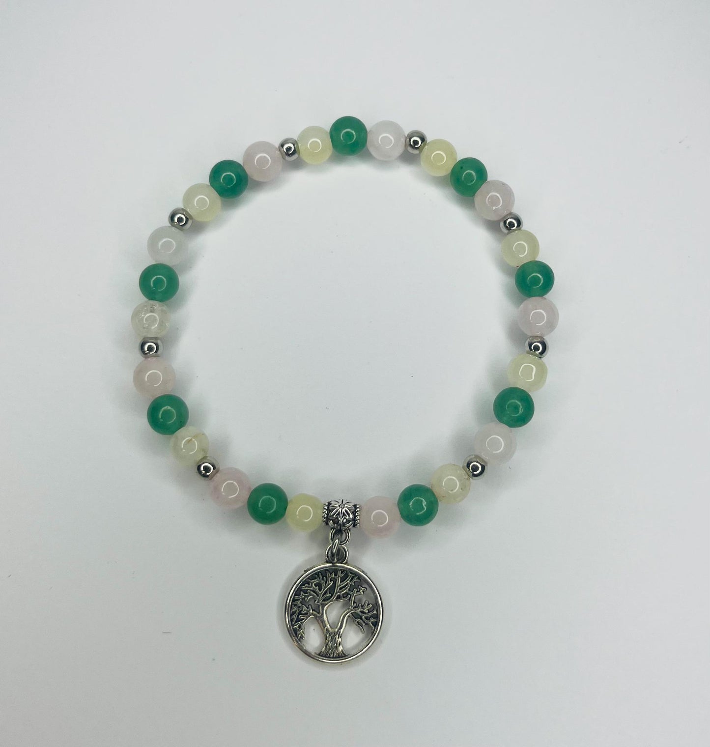 Angel of Gratitude Crystal Bracelet - Green Aventurine, Rose Quartz & Citrine