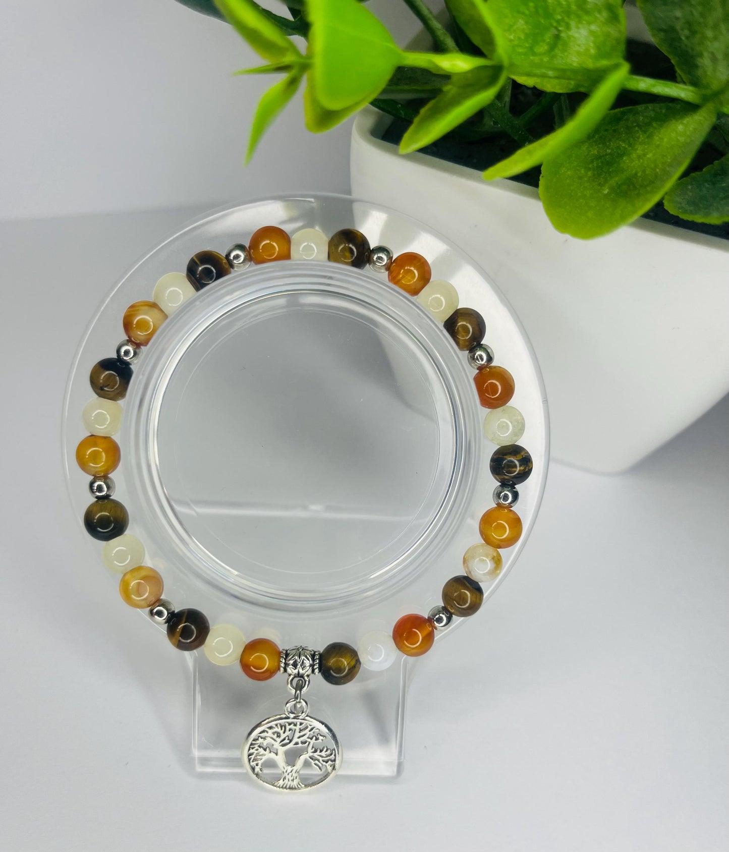 Angel of Success Crystal Bracelet - Citrine, Tiger's Eye & Carnelian