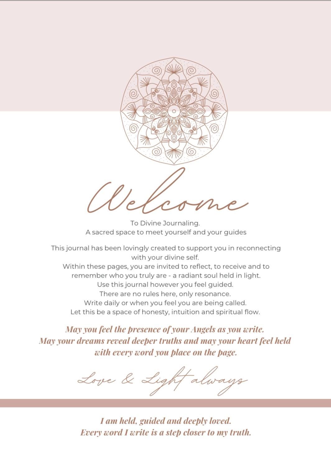 A5 Divine Journal - Guided Reflection & Gratitude Notebook - Physical Spiritual Writing Journal