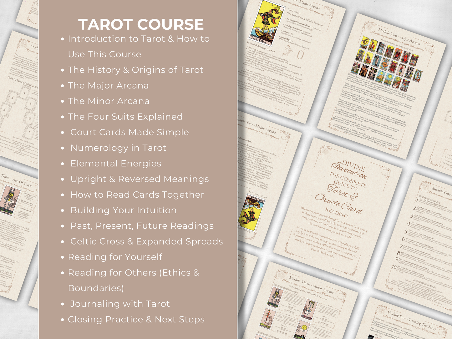 Divine Tarot & Oracle Course for Beginners - Learn to Read Tarot & Oracle with Confidence, Clarity & Intuition
