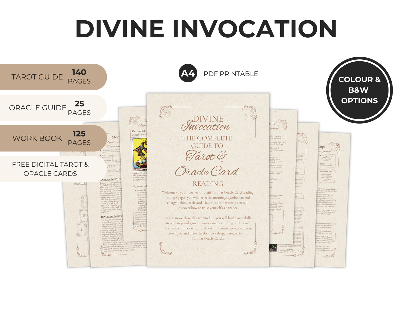 Divine Tarot & Oracle Course for Beginners - Learn to Read Tarot & Oracle with Confidence, Clarity & Intuition