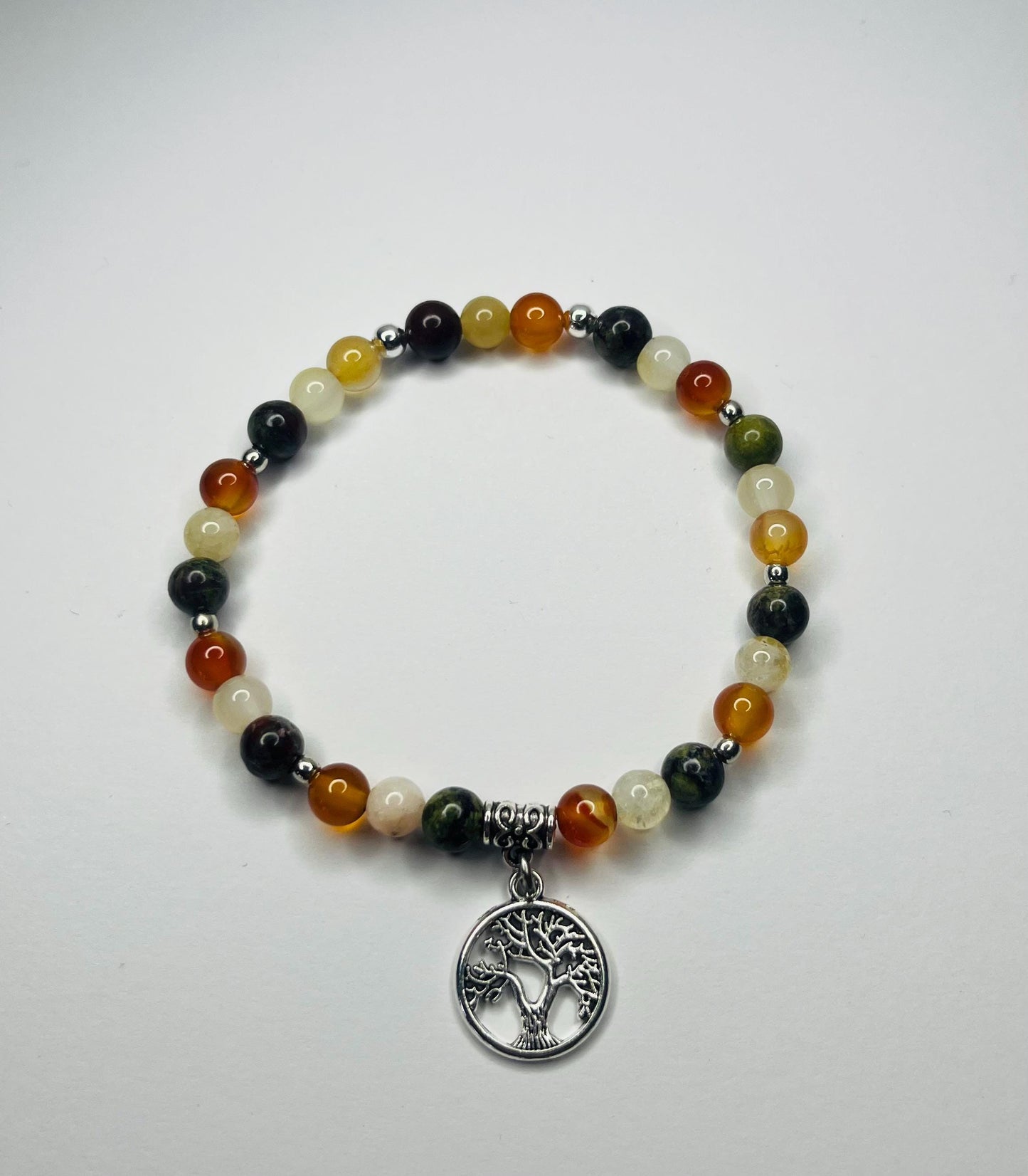Angel of Determination Crystal Bracelet - Bloodstone, Carnelian & Citrine