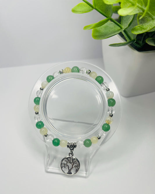 Angel of Self-Worth Crystal Bracelet - Citrine, Green Aventurine & Clear Quartz