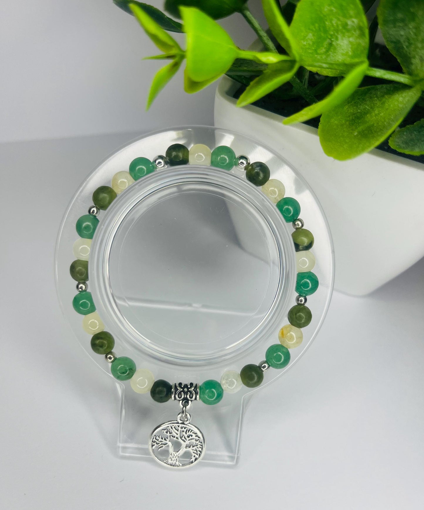 Angel of Finances Crystal Bracelet - Green Aventurine, Jade & Citrine
