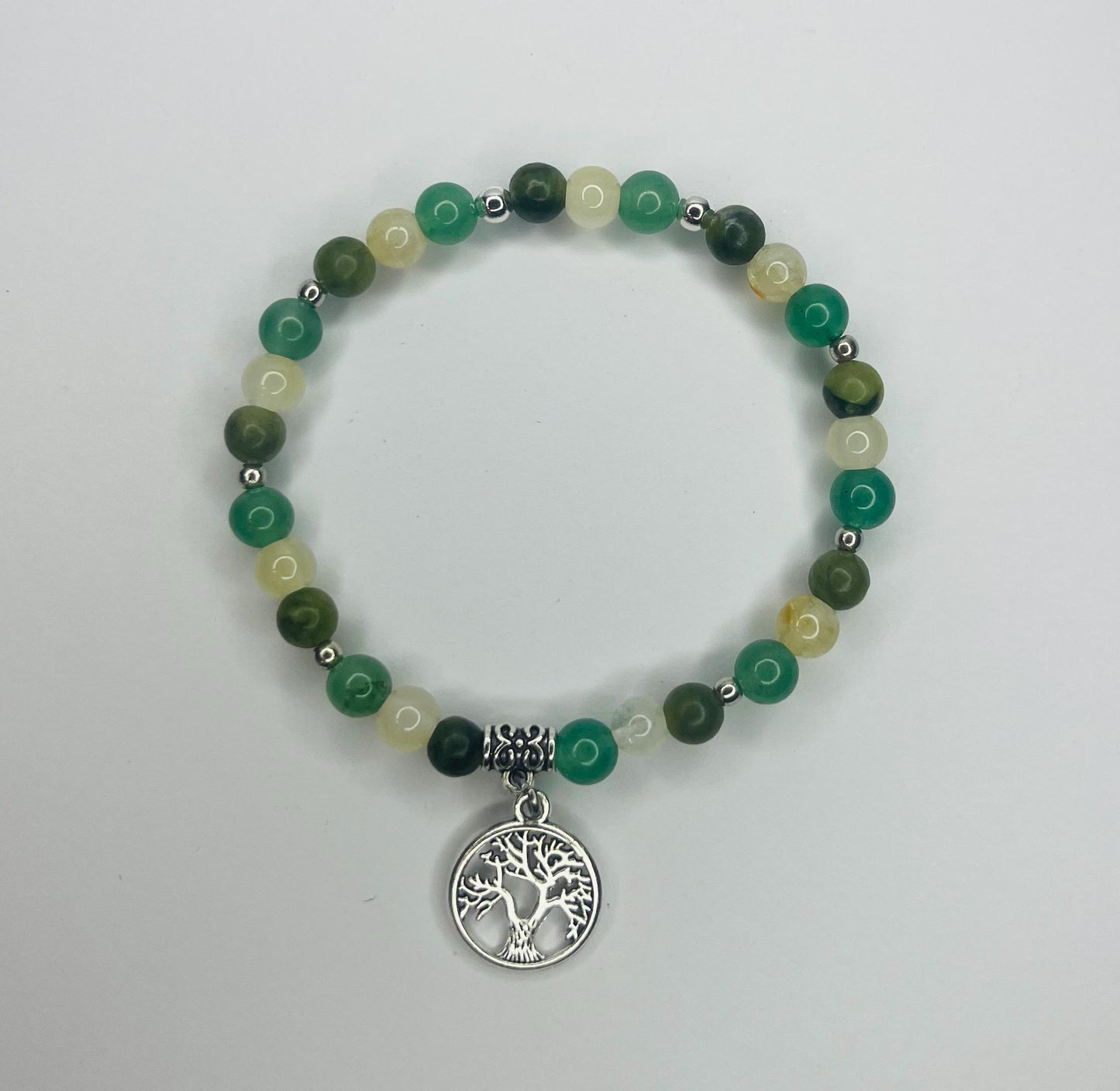 Angel of Finances Crystal Bracelet - Green Aventurine, Jade & Citrine