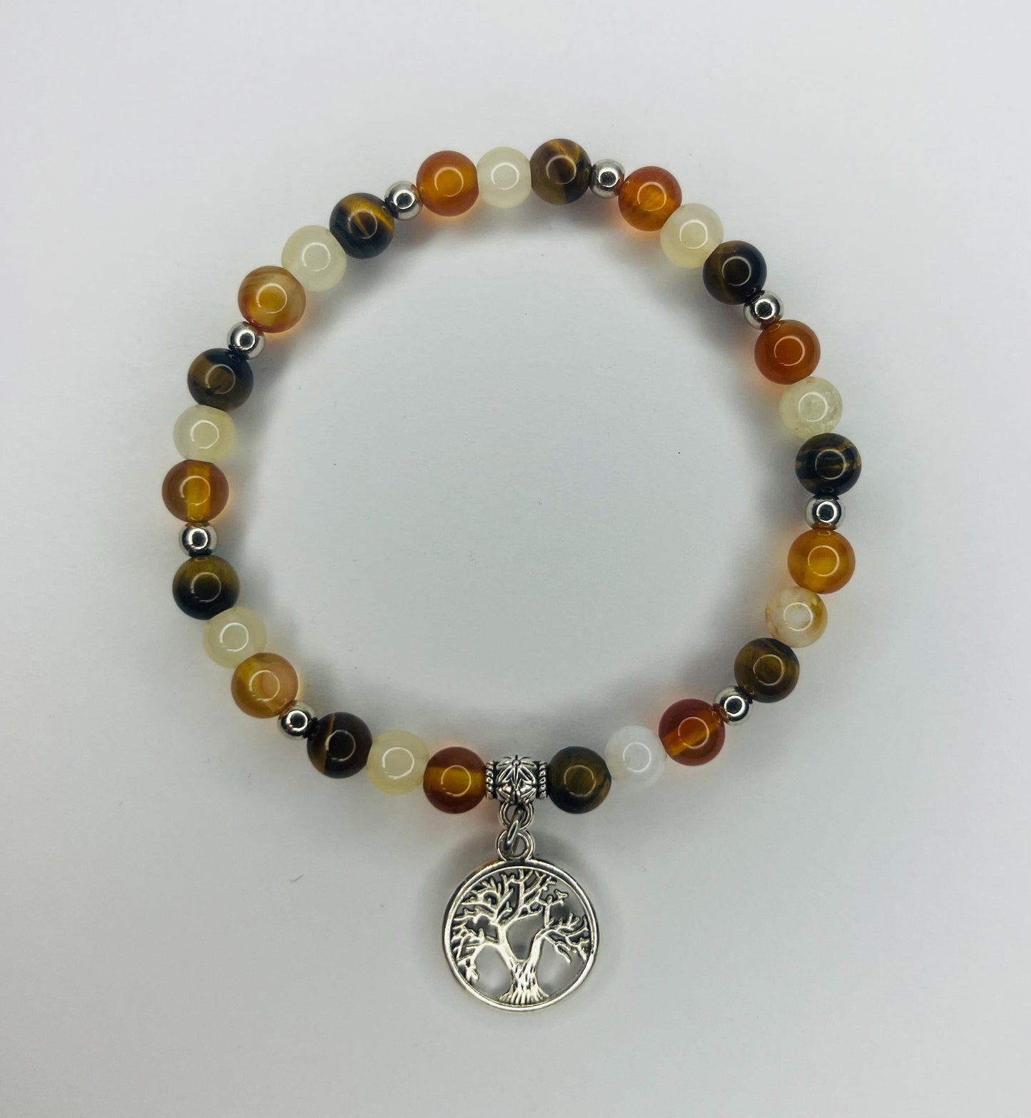 Angel of Success Crystal Bracelet - Citrine, Tiger's Eye & Carnelian