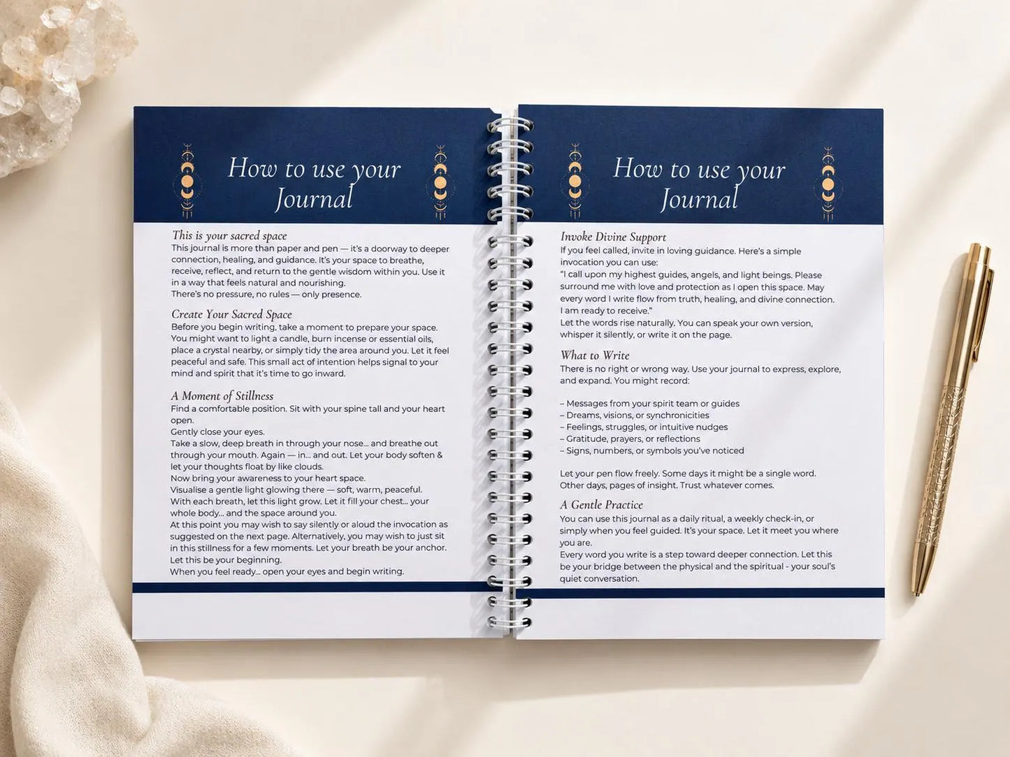 A5 Male Journal - Guided Reflection & Gratitude Journal for Men | Masculine Spiritual Writing & Manifestation